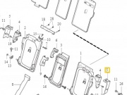OSŁONA ZAMKA KANAPY LEWA VOLVO V60 V70 XC60 XC70 (39852165)
